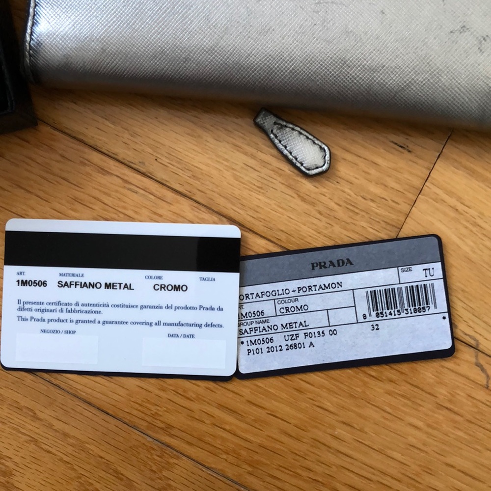 Prada Silver Continental Wallet - image 7